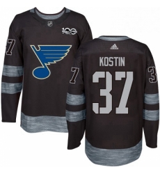 Mens Adidas St Louis Blues 37 Klim Kostin Authentic Black 1917 2017 100th Anniversary NHL Jersey Mens Adidas St Louis Blues 37 Klim Kostin Authentic Black 1917 2017 100th Anniversary NHL Jersey
