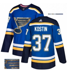 Mens Adidas St Louis Blues 37 Klim Kostin Authentic Royal Blue Fashion Gold NHL Jersey Mens Adidas St Louis Blues 37 Klim Kostin Authentic Royal Blue Fashion Gold NHL Jersey