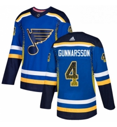 Mens Adidas St Louis Blues 4 Carl Gunnarsson Authentic Blue Drift Fashion NHL Jersey Mens Adidas St Louis Blues 4 Carl Gunnarsson Authentic Blue Drift Fashion NHL Jersey