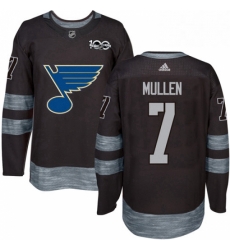 Mens Adidas St Louis Blues 7 Joe Mullen Authentic Black 1917 2017 100th Anniversary NHL Jersey Mens Adidas St Louis Blues 7 Joe Mullen Authentic Black 1917 2017 100th Anniversary NHL Jersey
