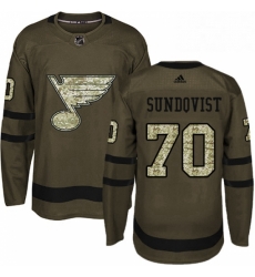 Mens Adidas St Louis Blues 70 Oskar Sundqvist Premier Green Salute to Service NHL Jersey Mens Adidas St Louis Blues 70 Oskar Sundqvist Premier Green Salute to Service NHL Jersey