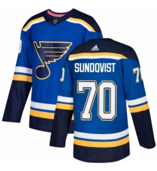 Mens Adidas St Louis Blues 70 Oskar Sundqvist Premier Royal Blue Home NHL Jersey Mens Adidas St Louis Blues 70 Oskar Sundqvist Premier Royal Blue Home NHL Jersey