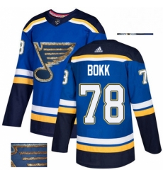 Mens Adidas St Louis Blues 78 Dominik Bokk Authentic Royal Blue Fashion Gold NHL Jersey Mens Adidas St Louis Blues 78 Dominik Bokk Authentic Royal Blue Fashion Gold NHL Jersey