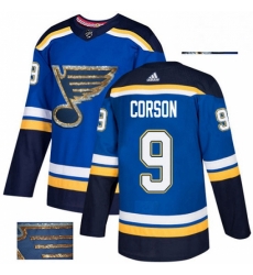 Mens Adidas St Louis Blues 9 Shayne Corson Authentic Royal Blue Fashion Gold NHL Jersey Mens Adidas St Louis Blues 9 Shayne Corson Authentic Royal Blue Fashion Gold NHL Jersey