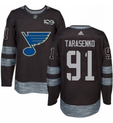 Mens Adidas St Louis Blues 91 Vladimir Tarasenko Authentic Black 1917 2017 100th Anniversary NHL Jersey Mens Adidas St Louis Blues 91 Vladimir Tarasenko Authentic Black 1917 2017 100th Anniversary NHL Jersey