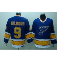 ST.LOUIS BLUES 9 Gilmour Blue Jerseys CCM ST.LOUIS BLUES 9 Gilmour Blue Jerseys CCM