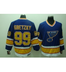 ST.LOUIS BLUES 99 Gretzky Blue Jerseys CCM ST.LOUIS BLUES 99 Gretzky Blue Jerseys CCM