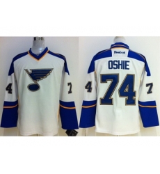 St.Louis Blues 74 TJ Oshie White NHL Jerseys St.Louis Blues 74 TJ Oshie White NHL Jerseys