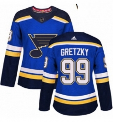Womens Adidas St Louis Blues 99 Wayne Gretzky Premier Royal Blue Home NHL Jersey Womens Adidas St Louis Blues 99 Wayne Gretzky Premier Royal Blue Home NHL Jersey