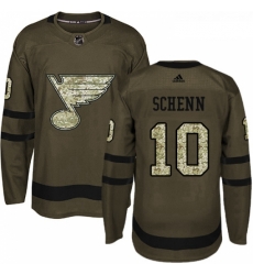 Youth Adidas St Louis Blues 10 Brayden Schenn Authentic Green Salute to Service NHL Jersey Youth Adidas St Louis Blues 10 Brayden Schenn Authentic Green Salute to Service NHL Jersey