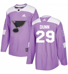 Youth Adidas St Louis Blues 29 Vince Dunn Authentic Purple Fights Cancer Practice NHL Jersey Youth Adidas St Louis Blues 29 Vince Dunn Authentic Purple Fights Cancer Practice NHL Jersey