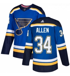 Youth Adidas St Louis Blues 34 Jake Allen Authentic Royal Blue Home NHL Jersey Youth Adidas St Louis Blues 34 Jake Allen Authentic Royal Blue Home NHL Jersey