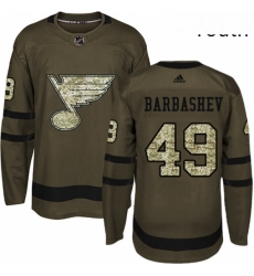 Youth Adidas St Louis Blues 49 Ivan Barbashev Authentic Green Salute to Service NHL Jersey Youth Adidas St Louis Blues 49 Ivan Barbashev Authentic Green Salute to Service NHL Jersey