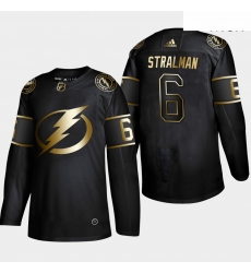 Lightning 6 Anton Stralman Black Gold Adidas Jersey Lightning 6 Anton Stralman Black Gold Adidas Jersey