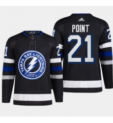 Men Tampa Bay Lightning 21 Brayden Point Black Alternate Premier Breakaway Stitched Jersey Men Tampa Bay Lightning 21 Brayden Point Black Alternate Premier Breakaway Stitched Jersey