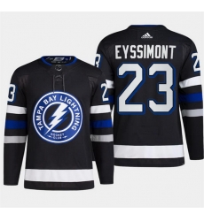 Men Tampa Bay Lightning 23 Michael Eyssimont Black Alternate Premier Breakaway Stitched Jersey Men Tampa Bay Lightning 23 Michael Eyssimont Black Alternate Premier Breakaway Stitched Jersey