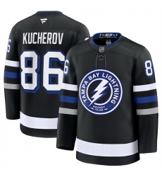 Men Tampa Bay Lightning 86 Nikita Kucherov Black 2024 25 Alternate Stitched Hockey Jersey Men Tampa Bay Lightning 86 Nikita Kucherov Black 2024 25 Alternate Stitched Hockey Jersey