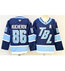 Men Tampa Bay Lightning 86 Nikita Kucherov Blue 2026 Stadium Series With A Patch Stitched Jersey Men Tampa Bay Lightning 86 Nikita Kucherov Blue 2026 Stadium Series With A Patch Stitched Jersey