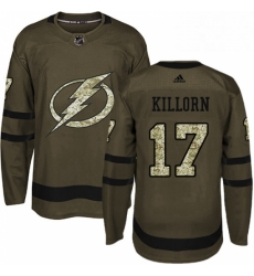 Mens Adidas Tampa Bay Lightning 17 Alex Killorn Authentic Green Salute to Service NHL Jersey Mens Adidas Tampa Bay Lightning 17 Alex Killorn Authentic Green Salute to Service NHL Jersey