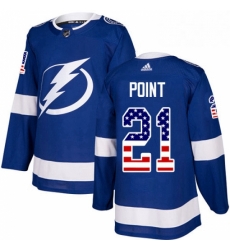 Mens Adidas Tampa Bay Lightning 21 Brayden Point Authentic Blue USA Flag Fashion NHL Jersey Mens Adidas Tampa Bay Lightning 21 Brayden Point Authentic Blue USA Flag Fashion NHL Jersey