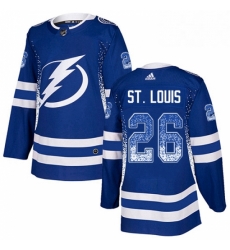 Mens Adidas Tampa Bay Lightning 26 Martin St Louis Authentic Blue Drift Fashion NHL Jersey Mens Adidas Tampa Bay Lightning 26 Martin St Louis Authentic Blue Drift Fashion NHL Jersey