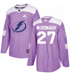Mens Adidas Tampa Bay Lightning 27 Ryan McDonagh Authentic Purple Fights Cancer Practice NHL Jerse Mens Adidas Tampa Bay Lightning 27 Ryan McDonagh Authentic Purple Fights Cancer Practice NHL Jerse