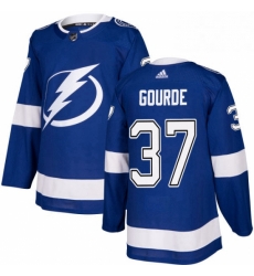 Mens Adidas Tampa Bay Lightning 37 Yanni Gourde Premier Royal Blue Home NHL Jersey Mens Adidas Tampa Bay Lightning 37 Yanni Gourde Premier Royal Blue Home NHL Jersey