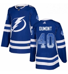Mens Adidas Tampa Bay Lightning 40 Gabriel Dumont Authentic Blue Drift Fashion NHL Jersey Mens Adidas Tampa Bay Lightning 40 Gabriel Dumont Authentic Blue Drift Fashion NHL Jersey