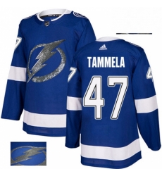Mens Adidas Tampa Bay Lightning 47 Jonne Tammela Authentic Royal Blue Fashion Gold NHL Jersey Mens Adidas Tampa Bay Lightning 47 Jonne Tammela Authentic Royal Blue Fashion Gold NHL Jersey