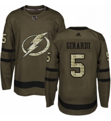 Mens Adidas Tampa Bay Lightning 5 Dan Girardi Authentic Green Salute to Service NHL Jersey Mens Adidas Tampa Bay Lightning 5 Dan Girardi Authentic Green Salute to Service NHL Jersey