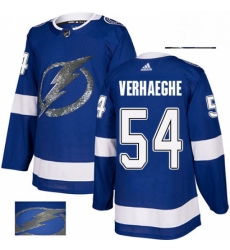 Mens Adidas Tampa Bay Lightning 54 Carter Verhaeghe Authentic Royal Blue Fashion Gold NHL Jersey Mens Adidas Tampa Bay Lightning 54 Carter Verhaeghe Authentic Royal Blue Fashion Gold NHL Jersey
