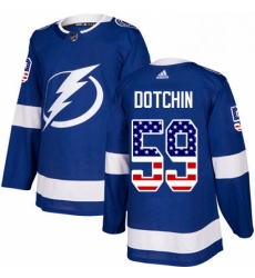 Mens Adidas Tampa Bay Lightning 59 Jake Dotchin Authentic Blue USA Flag Fashion NHL Jersey Mens Adidas Tampa Bay Lightning 59 Jake Dotchin Authentic Blue USA Flag Fashion NHL Jersey