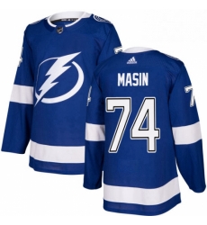 Mens Adidas Tampa Bay Lightning 74 Dominik Masin Authentic Royal Blue Home NHL Jersey Mens Adidas Tampa Bay Lightning 74 Dominik Masin Authentic Royal Blue Home NHL Jersey