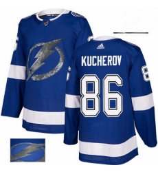 Mens Adidas Tampa Bay Lightning 86 Nikita Kucherov Authentic Royal Blue Fashion Gold NHL Jersey Mens Adidas Tampa Bay Lightning 86 Nikita Kucherov Authentic Royal Blue Fashion Gold NHL Jersey