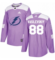 Mens Adidas Tampa Bay Lightning 88 Andrei Vasilevskiy Authentic Purple Fights Cancer Practice NHL Jersey Mens Adidas Tampa Bay Lightning 88 Andrei Vasilevskiy Authentic Purple Fights Cancer Practice NHL Jersey