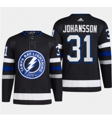 Men's Tampa Bay Lightning #31 Jonas Johansson Black 2024 Stadium Series Stitched Jersey Men's Tampa Bay Lightning #31 Jonas Johansson Black 2024 Stadium Series Stitched Jersey