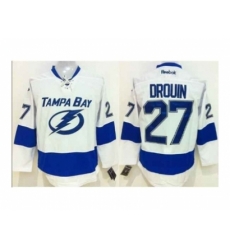 NHL Tampa Bay Lightning 27 Jonathan Drouin White Jersey NHL Tampa Bay Lightning 27 Jonathan Drouin White Jersey