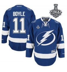 Tampa Bay Lightning #11 Brian Boyle Blue 2015 Stanley Cup Stitched NHL Jersey Tampa Bay Lightning #11 Brian Boyle Blue 2015 Stanley Cup Stitched NHL Jersey