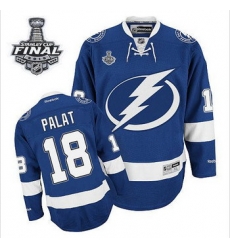 Tampa Bay Lightning #18 Ondrej Palat Blue 2015 Stanley Cup Stitched NHL Jersey Tampa Bay Lightning #18 Ondrej Palat Blue 2015 Stanley Cup Stitched NHL Jersey