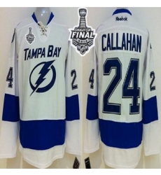 Tampa Bay Lightning #24 Ryan Callahan White 2015 Stanley Cup Stitched NHL Jersey Tampa Bay Lightning #24 Ryan Callahan White 2015 Stanley Cup Stitched NHL Jersey