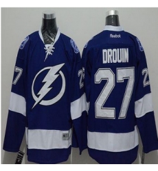 Tampa Bay Lightning #27 Jonathan Drouin Blue Home Stitched NHL Jersey Tampa Bay Lightning #27 Jonathan Drouin Blue Home Stitched NHL Jersey