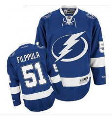 Tampa Bay Lightning #51 Valtteri Filppula Blue Stitched NHL Jersey Tampa Bay Lightning #51 Valtteri Filppula Blue Stitched NHL Jersey