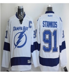 Tampa Bay Lightning #91 Steven Stamkos White New Road Stitched NHL Jersey Tampa Bay Lightning #91 Steven Stamkos White New Road Stitched NHL Jersey