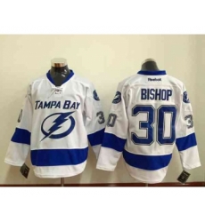nhl jerseys tampa bay lightning #30 bishop white nhl jerseys tampa bay lightning #30 bishop white