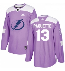 Youth Adidas Tampa Bay Lightning 13 Cedric Paquette Authentic Purple Fights Cancer Practice NHL Jersey Youth Adidas Tampa Bay Lightning 13 Cedric Paquette Authentic Purple Fights Cancer Practice NHL Jersey