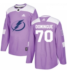 Youth Adidas Tampa Bay Lightning 70 Louis Domingue Authentic Purple Fights Cancer Practice NHL Jersey Youth Adidas Tampa Bay Lightning 70 Louis Domingue Authentic Purple Fights Cancer Practice NHL Jersey