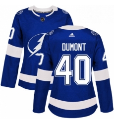 Womens Adidas Tampa Bay Lightning 40 Gabriel Dumont Authentic Royal Blue Home NHL Jersey Womens Adidas Tampa Bay Lightning 40 Gabriel Dumont Authentic Royal Blue Home NHL Jersey