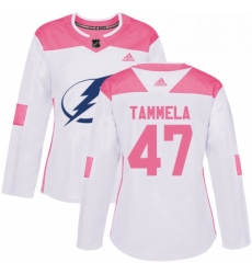 Womens Adidas Tampa Bay Lightning 47 Jonne Tammela Authentic WhitePink Fashion NHL Jersey Womens Adidas Tampa Bay Lightning 47 Jonne Tammela Authentic WhitePink Fashion NHL Jersey