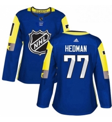 Womens Adidas Tampa Bay Lightning 77 Victor Hedman Authentic Royal Blue 2018 All Star Atlantic Division NHL Jersey Womens Adidas Tampa Bay Lightning 77 Victor Hedman Authentic Royal Blue 2018 All Star Atlantic Division NHL Jersey