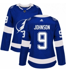 Womens Adidas Tampa Bay Lightning 9 Tyler Johnson Authentic Royal Blue Home NHL Jersey Womens Adidas Tampa Bay Lightning 9 Tyler Johnson Authentic Royal Blue Home NHL Jersey